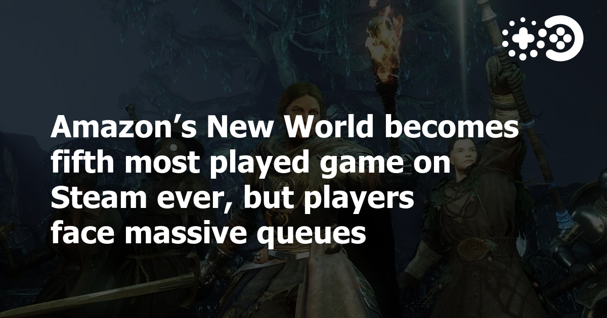 New World surpasses 900,000 players to become one of Steam's most