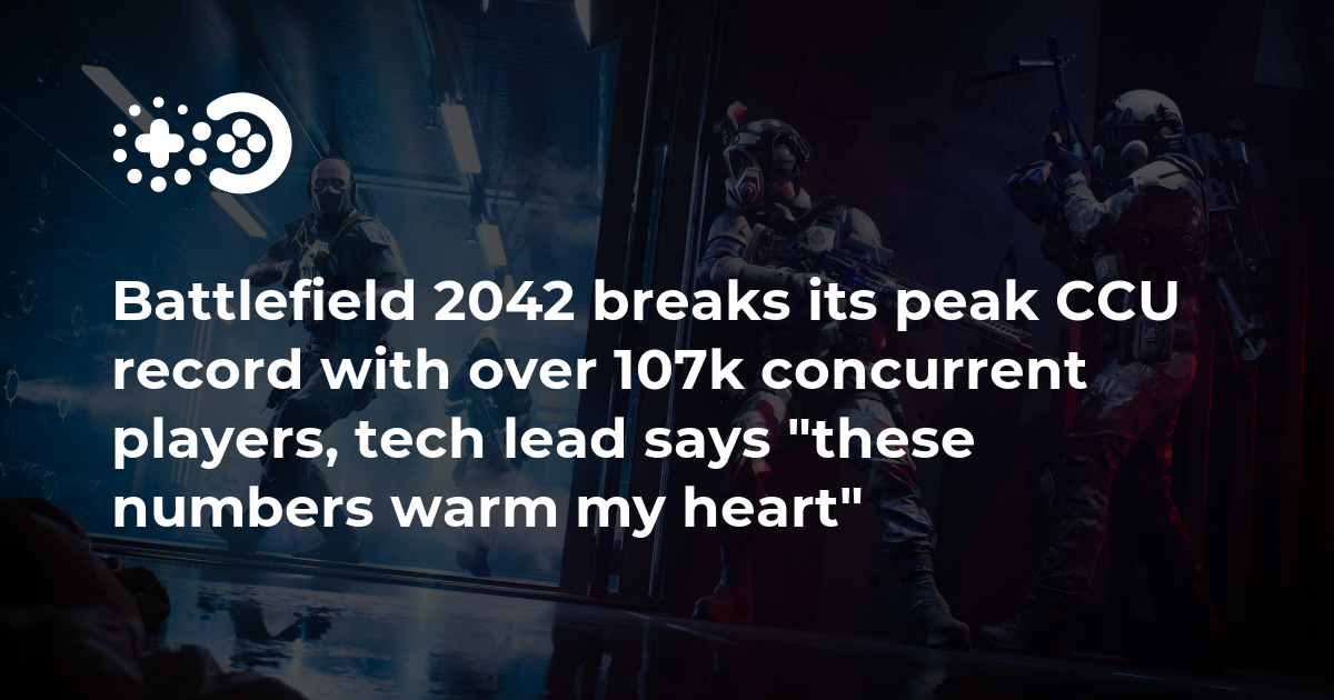 Battlefield 2042 تحطم أعلى رقم قياسي لوحدة التحكم المركزية مع أكثر من 107 ألف لاعب متزامن، قائد التكنولوجيا “هذه الأرقام تدفئ قلبي”