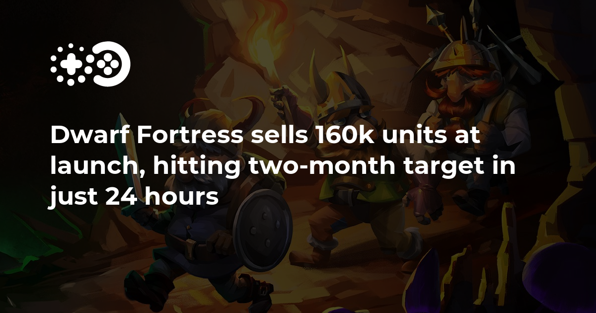 Dwarf Fortress se vend à 160 000 unités au lancement, atteignant l’objectif de deux mois en seulement 24 heures. Dwarf Fortress se vend à 160 000 unités au lancement, atteignant l’objectif de deux mois en seulement 24 heures.