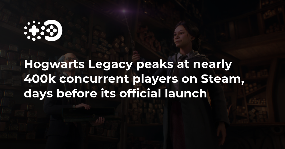 Hogwarts Legacy peaks at nearly 400k concurrent players on Steam, days  before its official launch