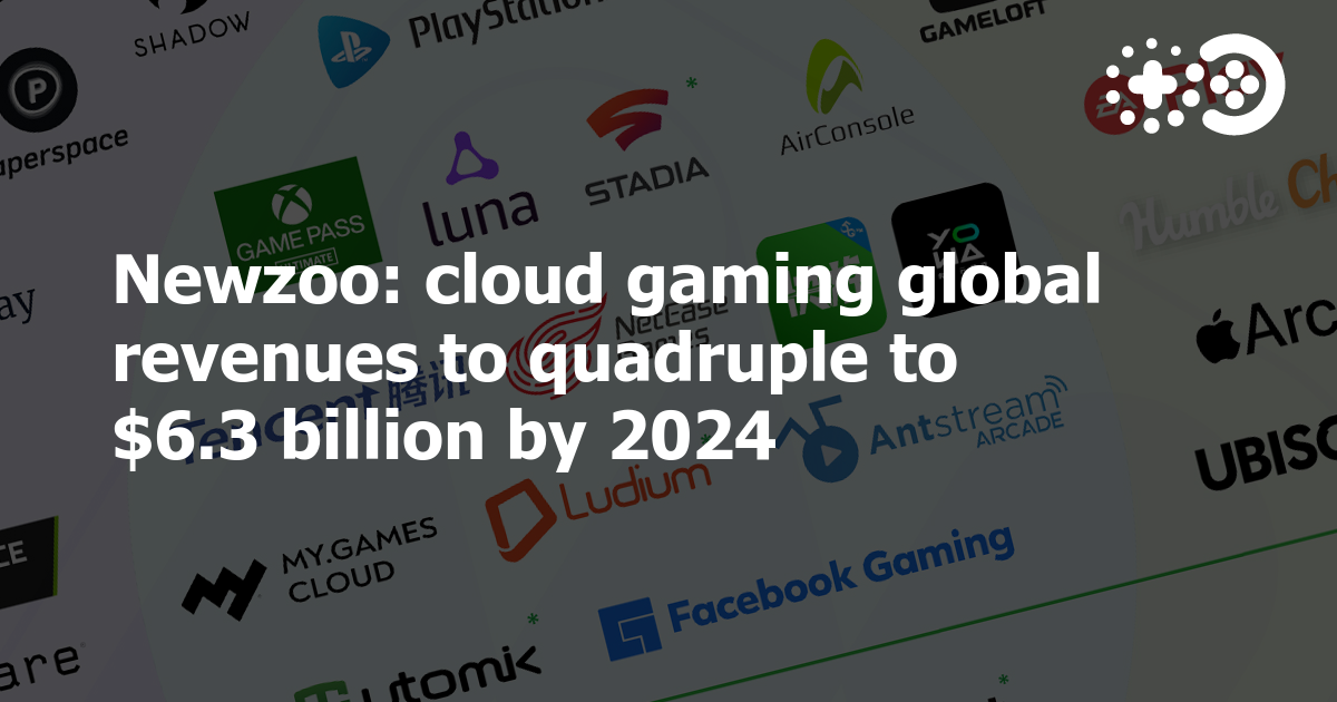 Newzoo cloud gaming global revenues to quadruple to 6.3 billion by