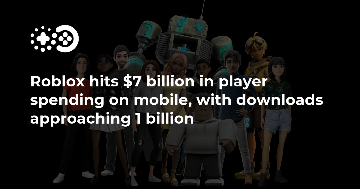 Mobiele spelers geven ruim $7 miljard uit aan Roblox, met downloads die de $1 miljard naderen
