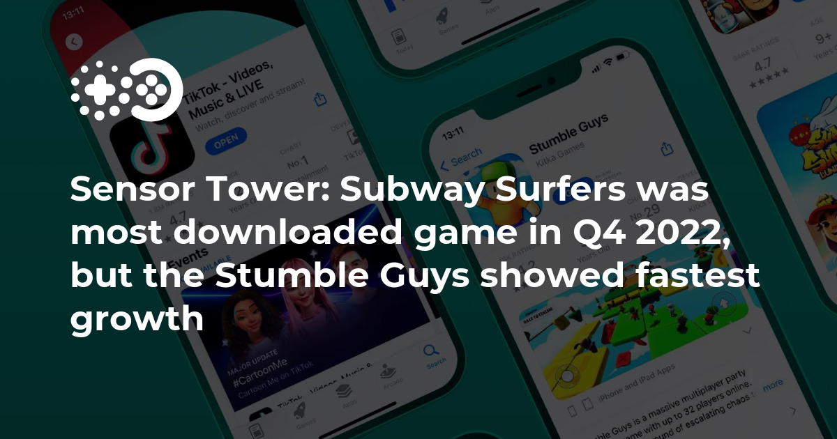Subway Surfers and Garena Free Fire were the most downoladed mobile games  in Q4 2022. The top 5 list by downloads is primarily made up of older games  but some newer titles