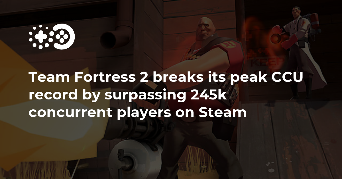 Team Fortress 2 peak players on Steam 2023