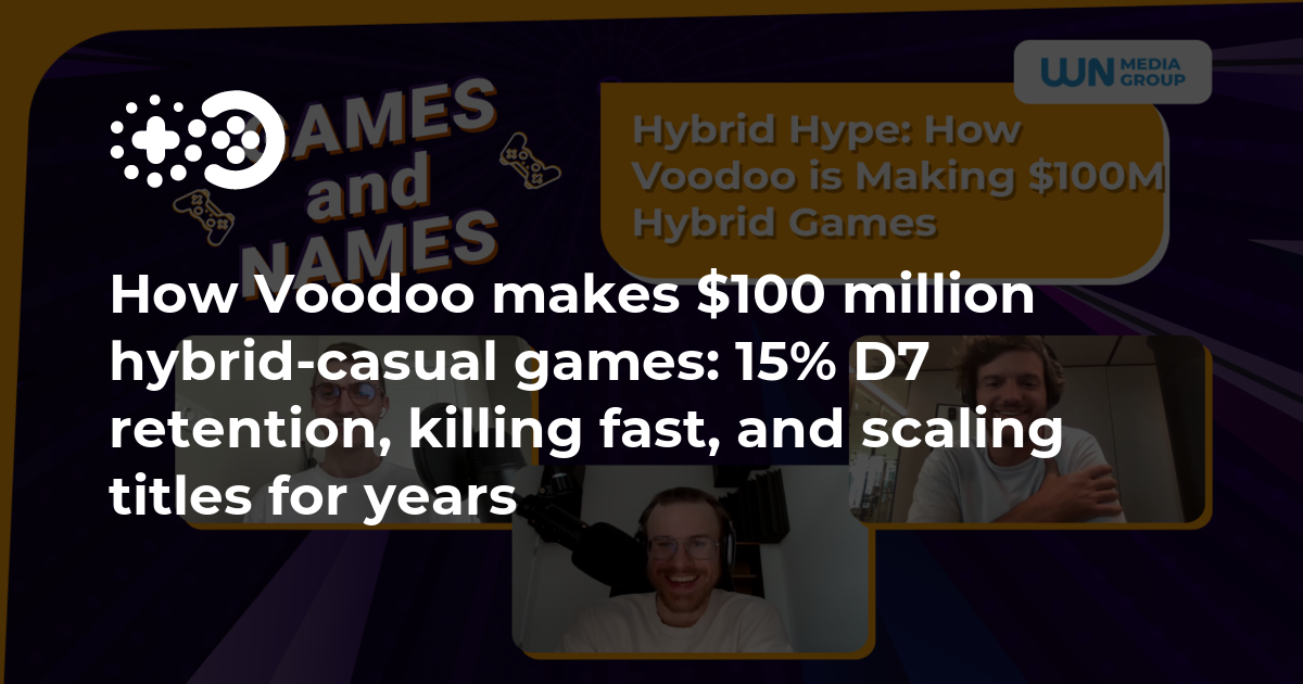 How Voodoo makes 100 million hybridcasual games 15 D7 retention