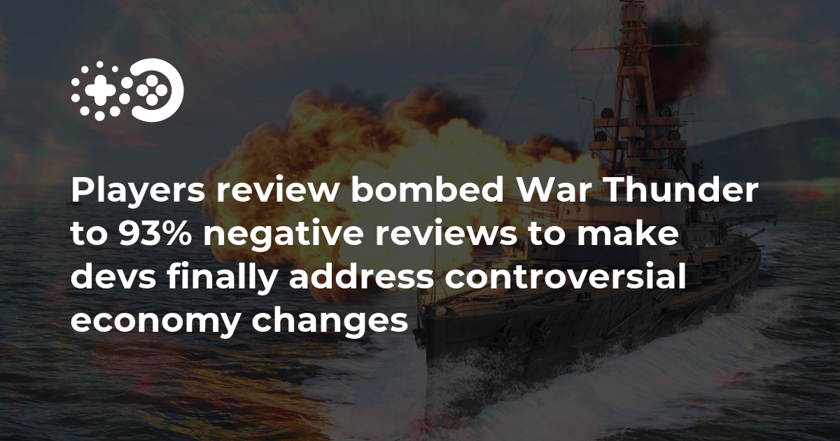 War Thunder Now Regretting Attempt to Become More Pay to Win