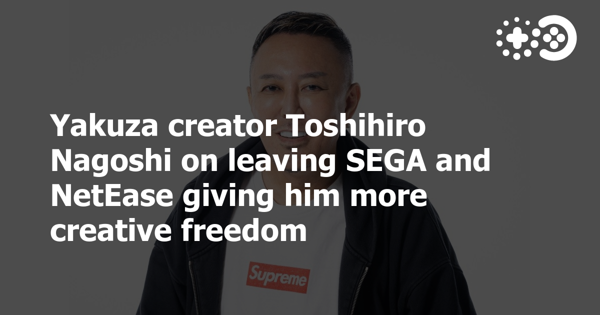 Yakuza creator Toshihiro Nagoshi is leaving Sega and Ryu Ga Gotoku