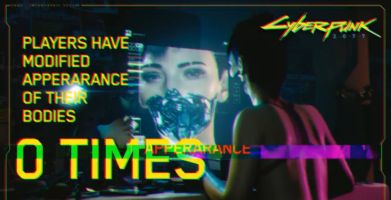 The Cyberpunk 2077 character creator memes are over, and this one