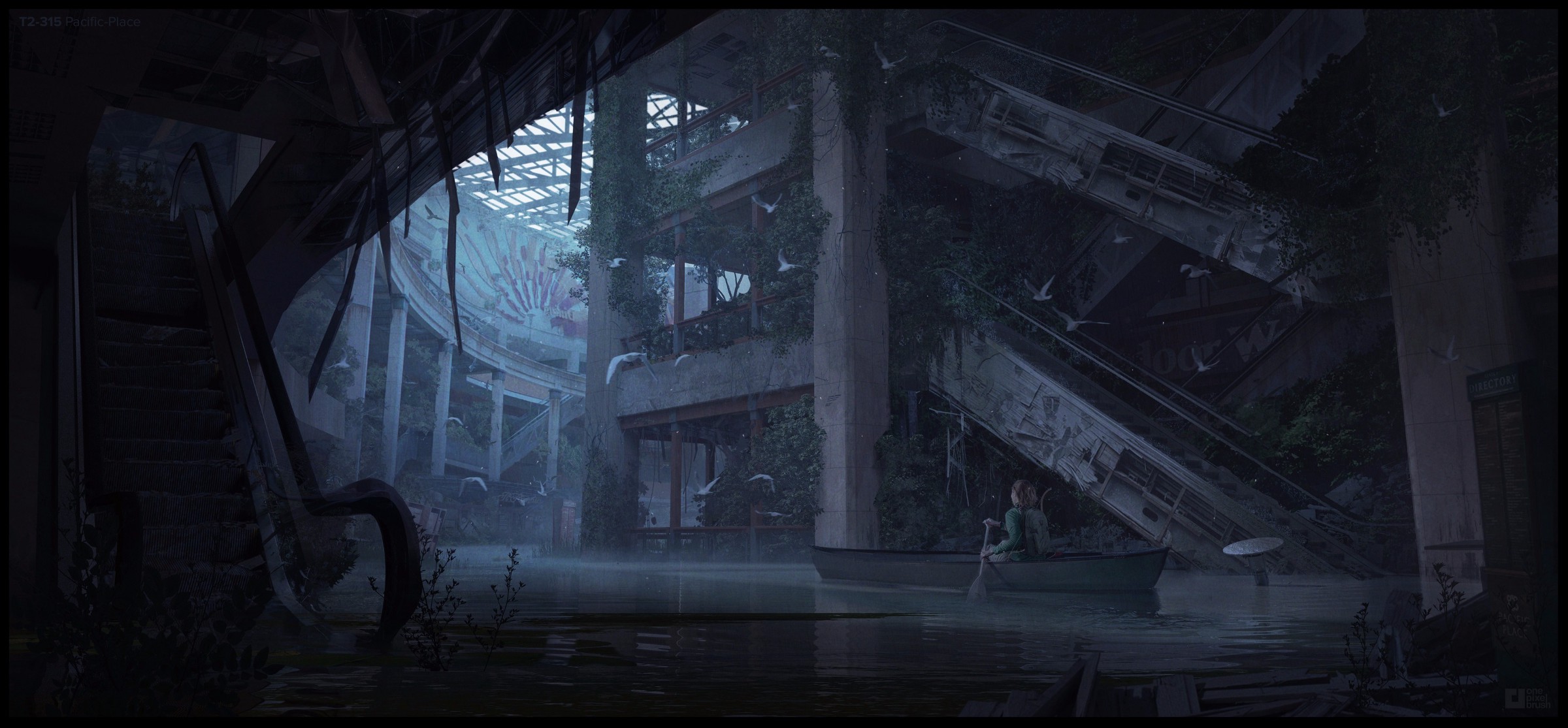 Artwork Ellie and Dog, The Last of Us Part II, Naughty Dog