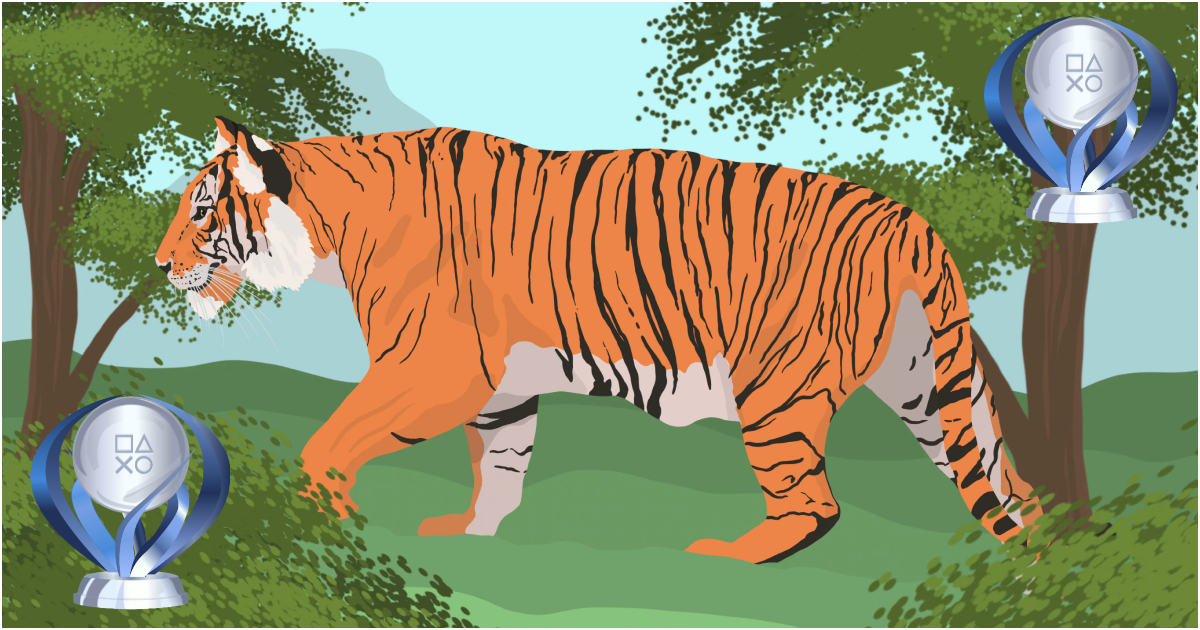 The Tiger T is one of many trophy shovelware games on PlayStation