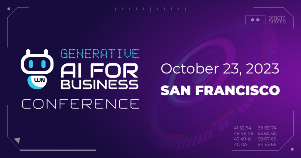GenAI for Business conference coming to San Francisco on October 23