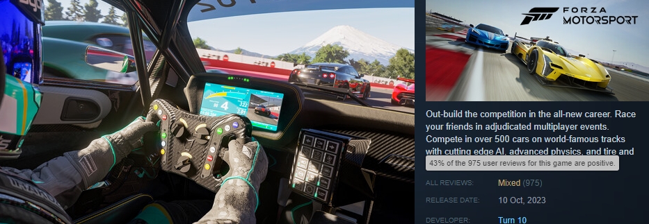 Steam Deck Gameplay - Forza Motorsport 7 - Windows 10 