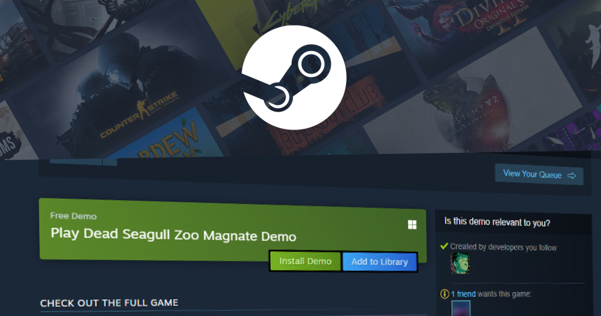 Steam revamps game demos with separate store pages, user reviews, and ...